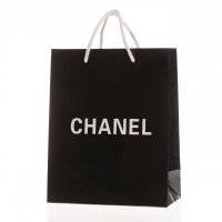 Пакет Chanel черный 25х20х10 оптом в Кемерово 