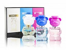 Парфюмерный набор Moschino Miniature Collection Toy 2/Toy 2 Bubble Gum EDT/Toy 2 Bubble Gum EDP 3x30 ml оптом в Кемерово 