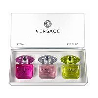 Парфюмерный набор Versace Bright Crystal/Bright Crystal Absolu/Yellow Diamond 3x30 ml оптом в Кемерово 